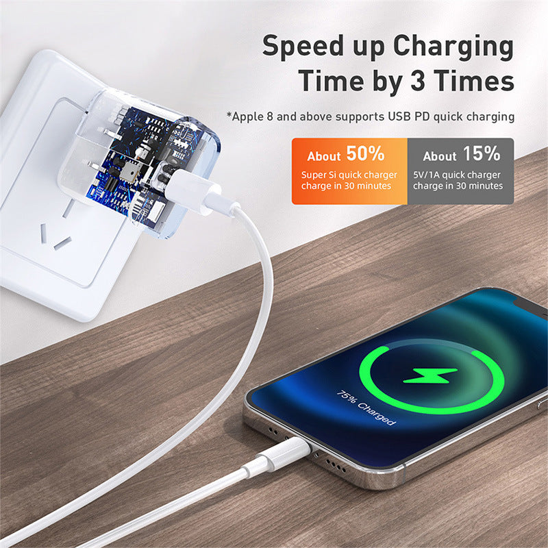 USB-C to USB-C Cable 60W PD Fast Charging for iPhone 17/16/15, iPad, Laptop - Car & Data Transfer
